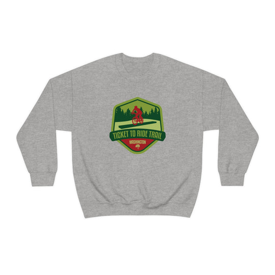 Ticket to Ride Trail - Washington State Unisex Heavy Blend Crewneck Sweatshirt