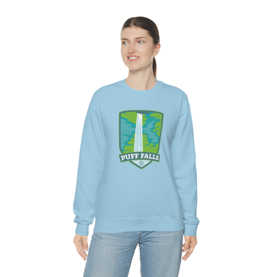 Puff Falls - Oregon Unisex Heavy Blend Crewneck Sweatshirt