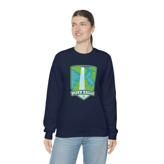 Puff Falls - Oregon Unisex Heavy Blend Crewneck Sweatshirt