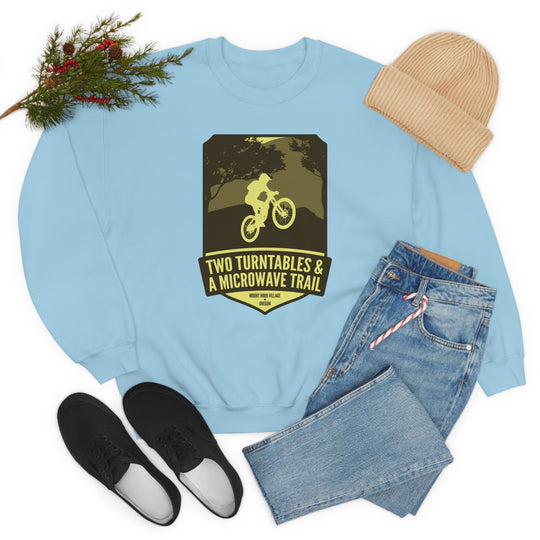 Two Turntables and a Microwave Trail - Mount Hood Village, OR Unisex Heavy Blend Crewneck Sweatshirt