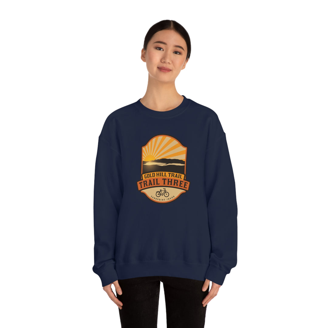 Gold Hill Trail (Trail 3) - Sandpoint, Idaho Unisex Heavy Blend Crewneck Sweatshirt