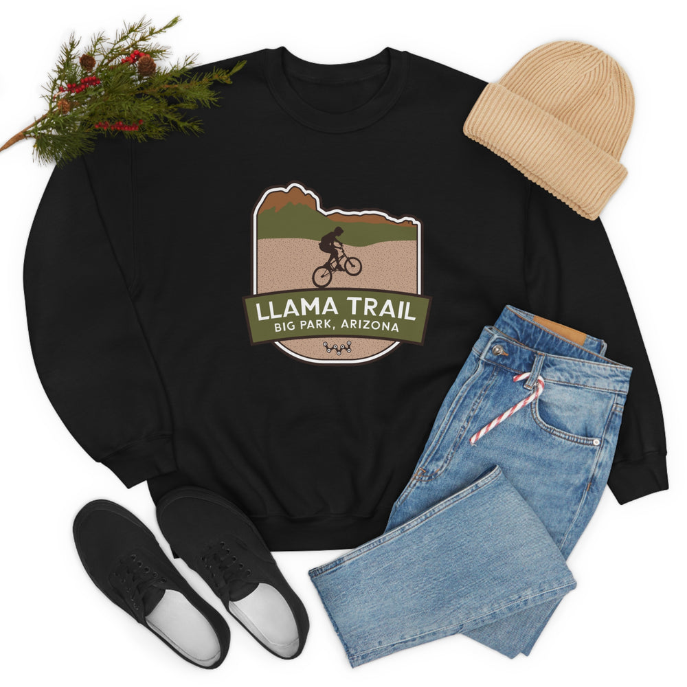 Llama Trail - Big Park, Arizona Unisex Heavy Blend Crewneck Sweatshirt