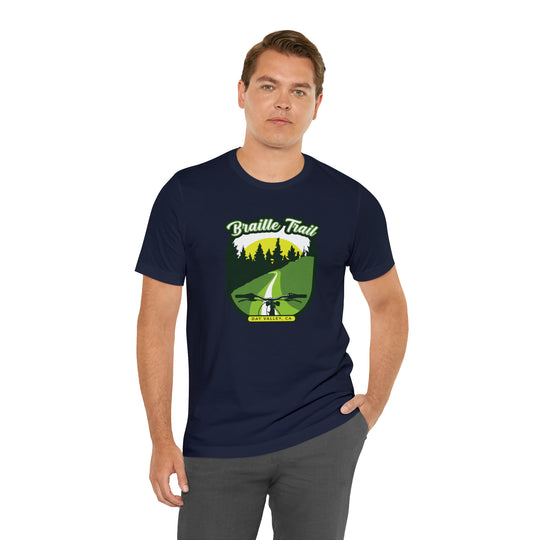 Braille Trail - Day Valley, CA Unisex Tee Shirt