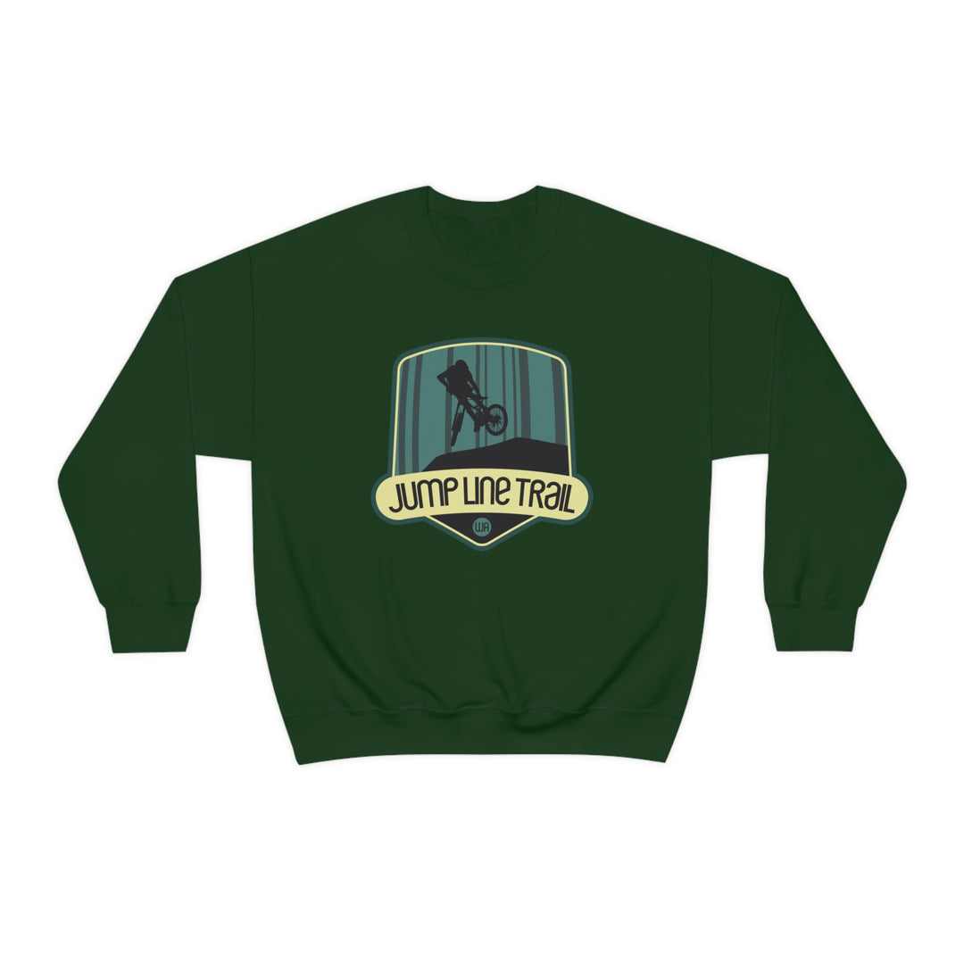 Jump Line Trail - Washington Unisex Heavy Blend Crewneck Sweatshirt