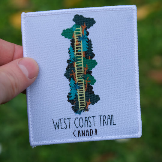 West Coast Trail woven patch hiker gift- Canada