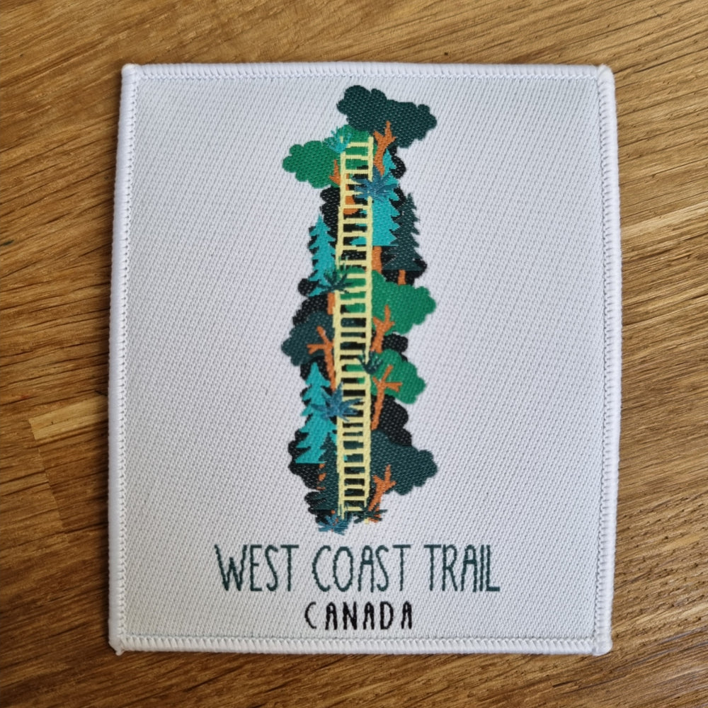 West Coast Trail woven patch hiker gift- Canada