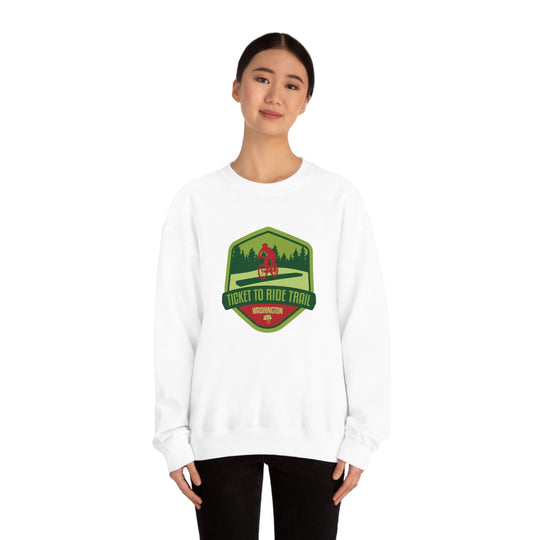 Ticket to Ride Trail - Washington State Unisex Heavy Blend Crewneck Sweatshirt