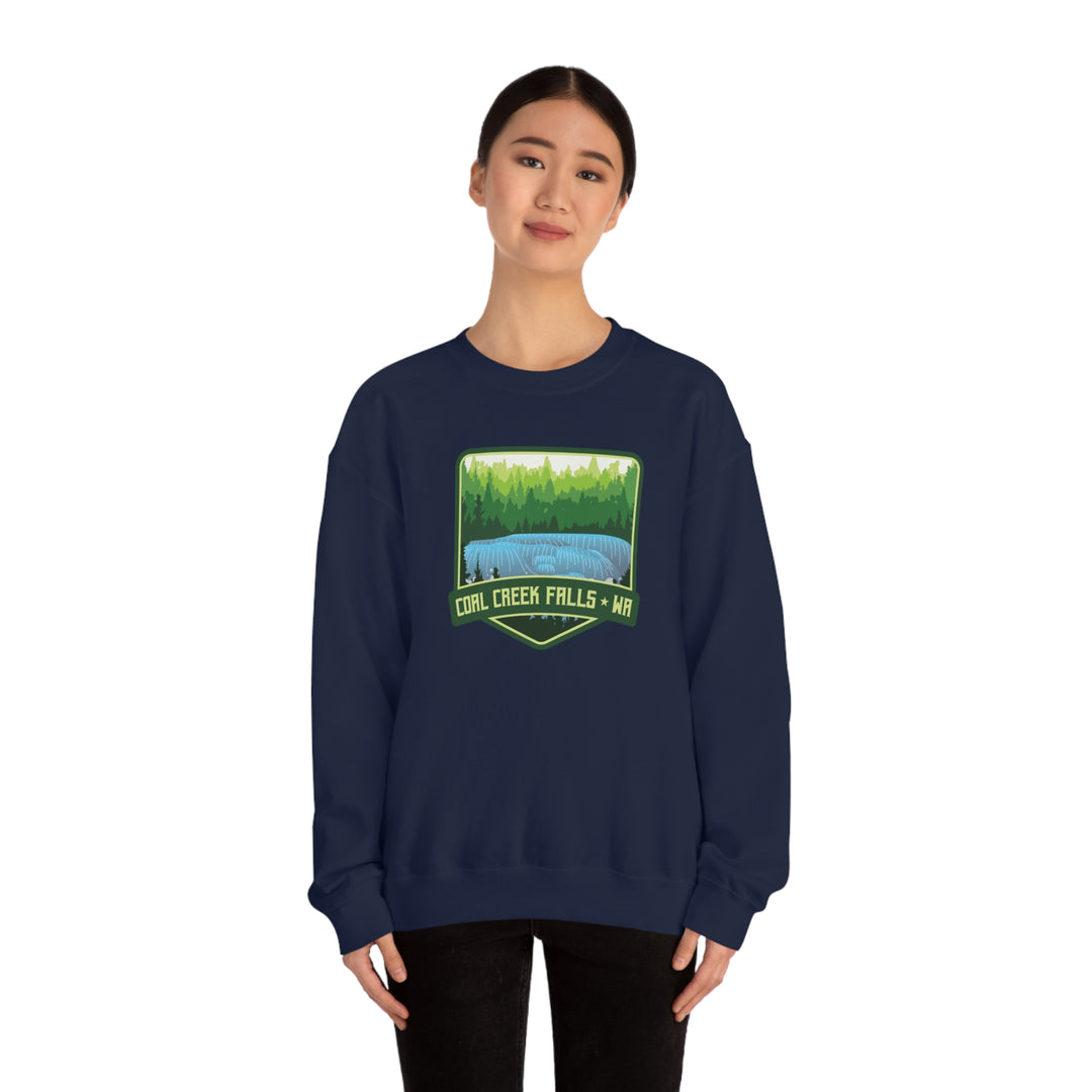 Coal Creek Falls - Washington Unisex Heavy Blend Crewneck Sweatshirt