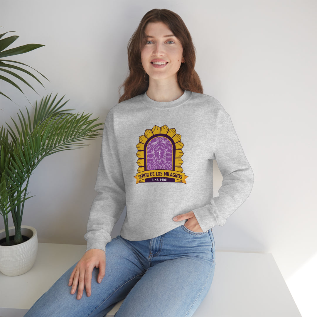 Senor de los Milagros - Lima, Peru Unisex Heavy Blend Crewneck Sweatshirt