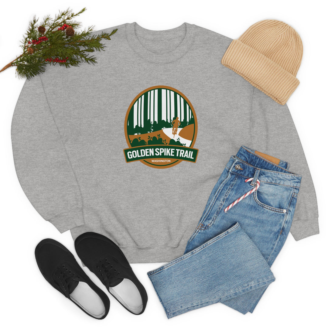 Golden Spike Trail - Washington State Unisex Heavy Blend Crewneck Sweatshirt