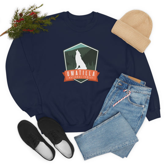 Umatilla National Forest Unisex Heavy Blend Crewneck Sweatshirt