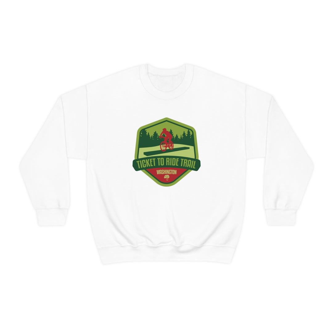 Ticket to Ride Trail - Washington State Unisex Heavy Blend Crewneck Sweatshirt