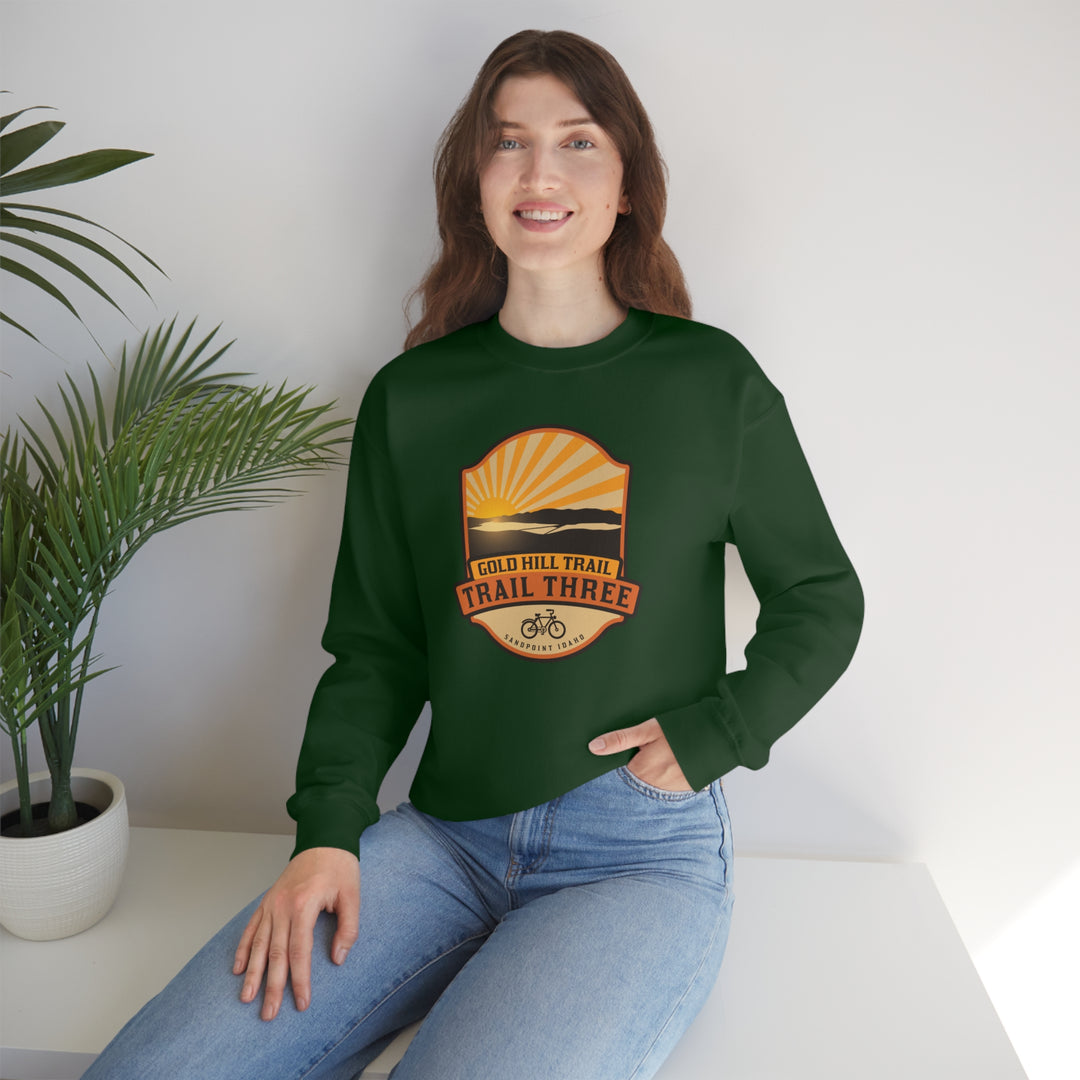 Gold Hill Trail (Trail 3) - Sandpoint, Idaho Unisex Heavy Blend Crewneck Sweatshirt