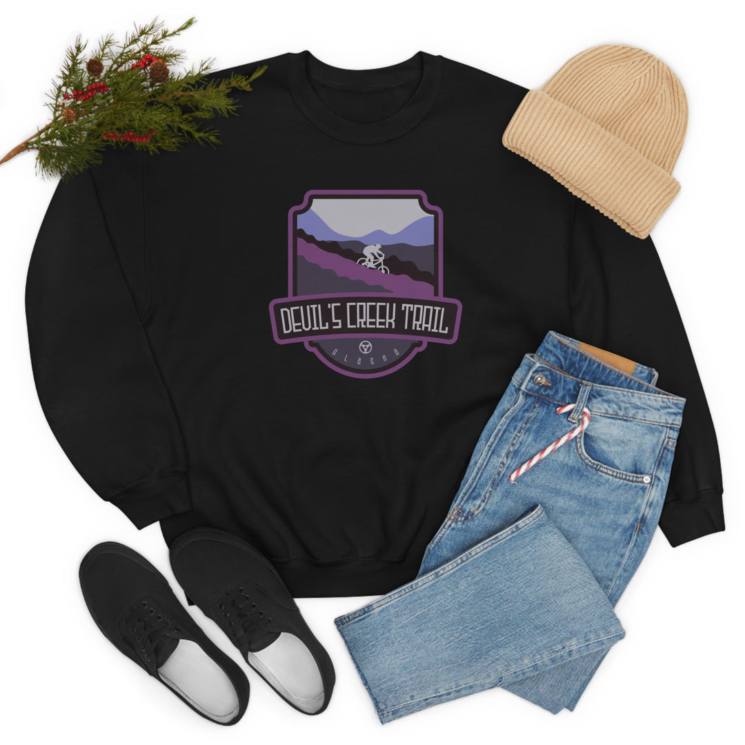 Devil's Creek Trail - Alaska Unisex Heavy Blend Crewneck Sweatshirt