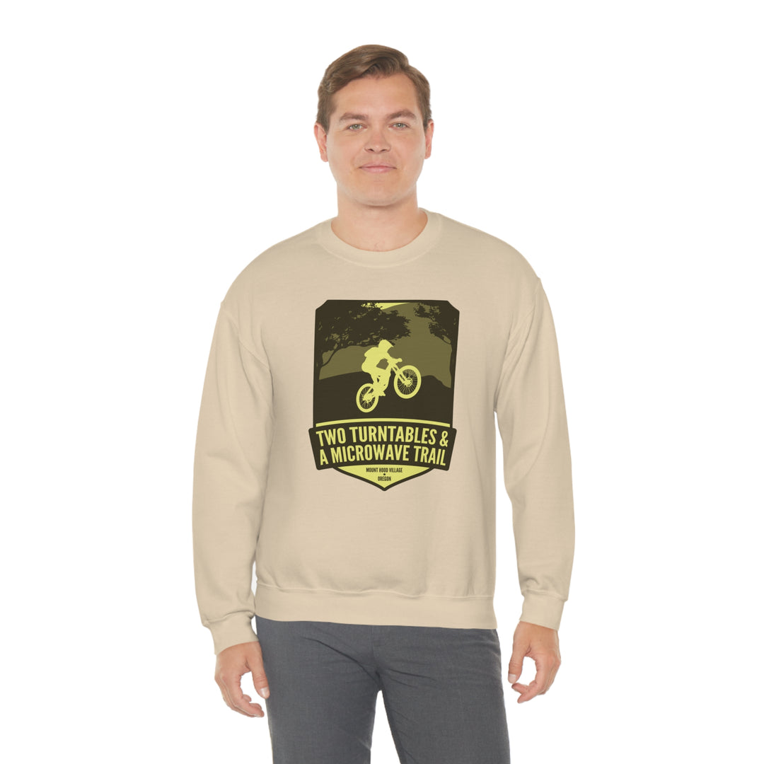 Two Turntables and a Microwave Trail - Mount Hood Village, OR Unisex Heavy Blend Crewneck Sweatshirt