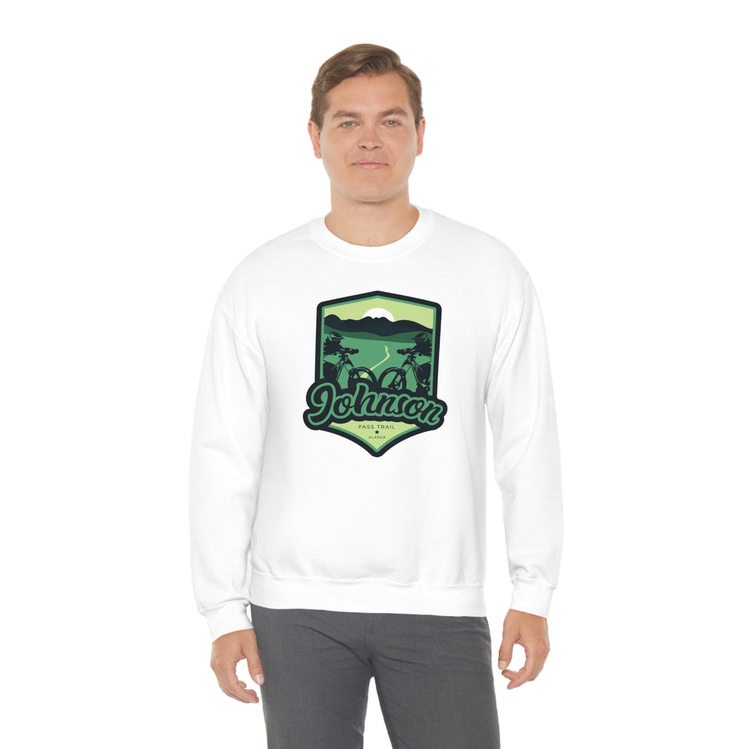 Johnson Pass Trail - Alaska Unisex Heavy Blend Crewneck Sweatshirt