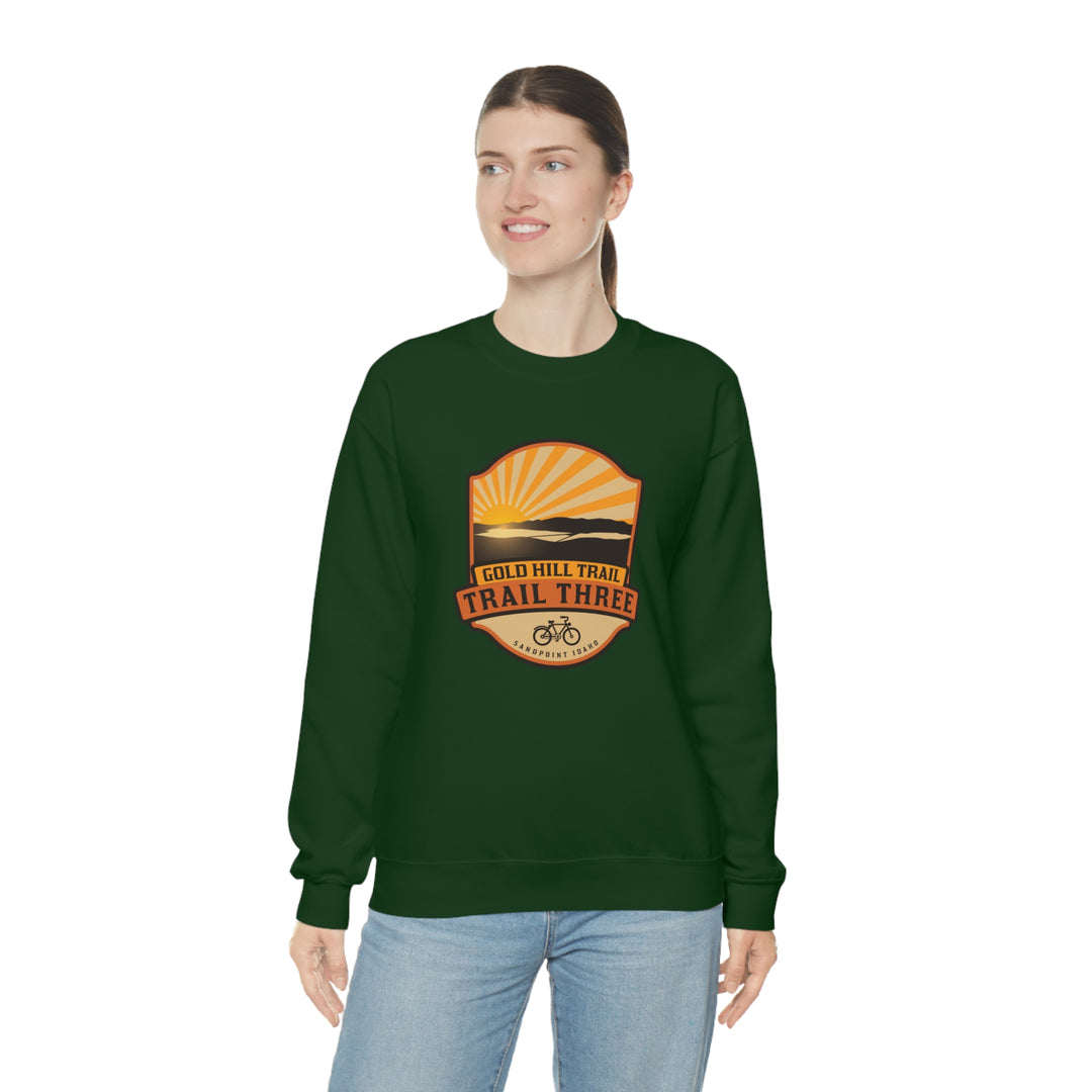 Gold Hill Trail (Trail 3) - Sandpoint, Idaho Unisex Heavy Blend Crewneck Sweatshirt