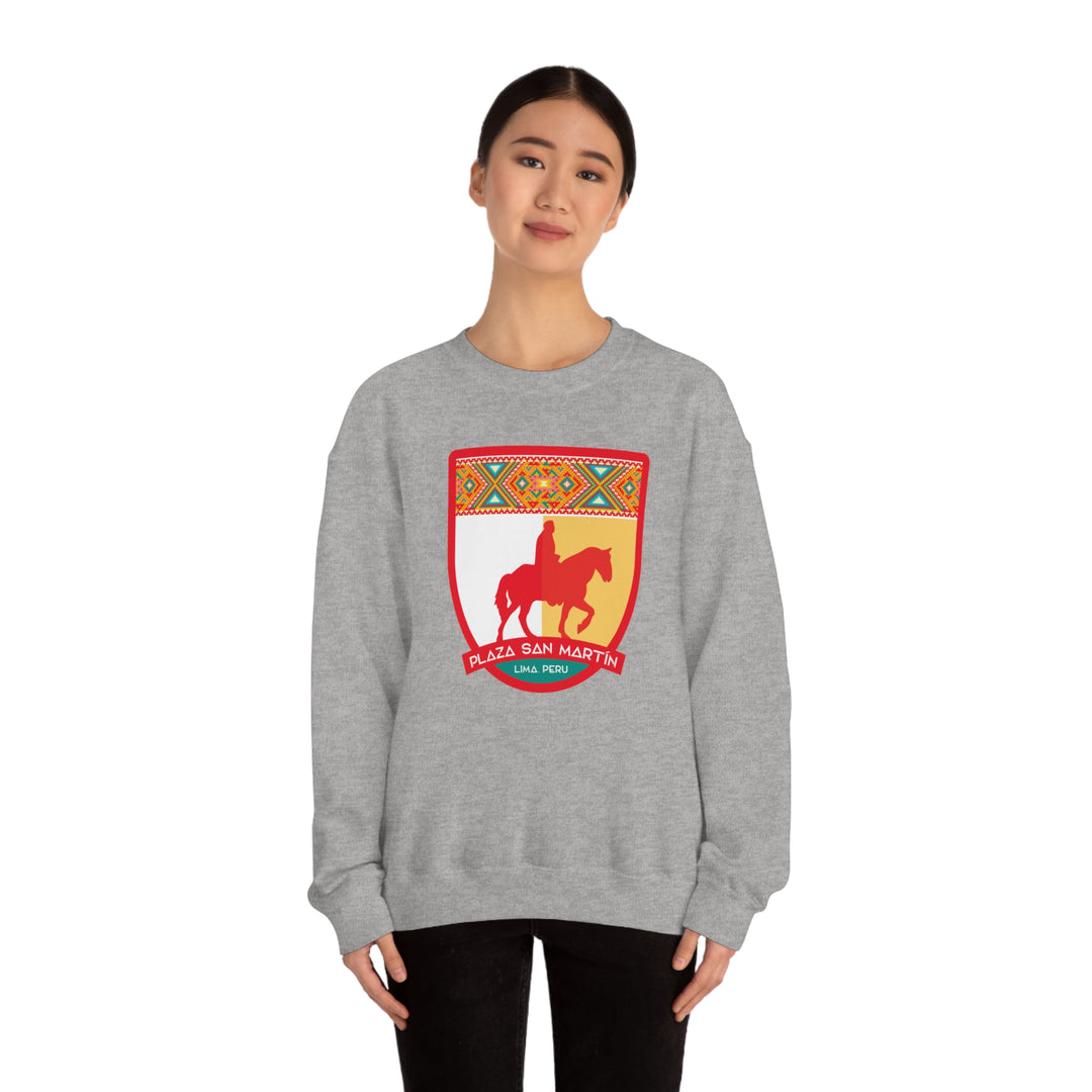 Plaza San Martín - Lima, Peru Unisex Heavy Blend Crewneck Sweatshirt