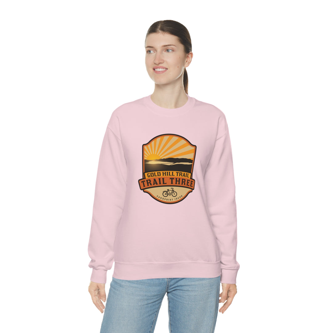 Gold Hill Trail (Trail 3) - Sandpoint, Idaho Unisex Heavy Blend Crewneck Sweatshirt