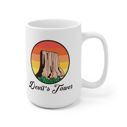 Devils Tower - Wyoming White Ceramic Mug