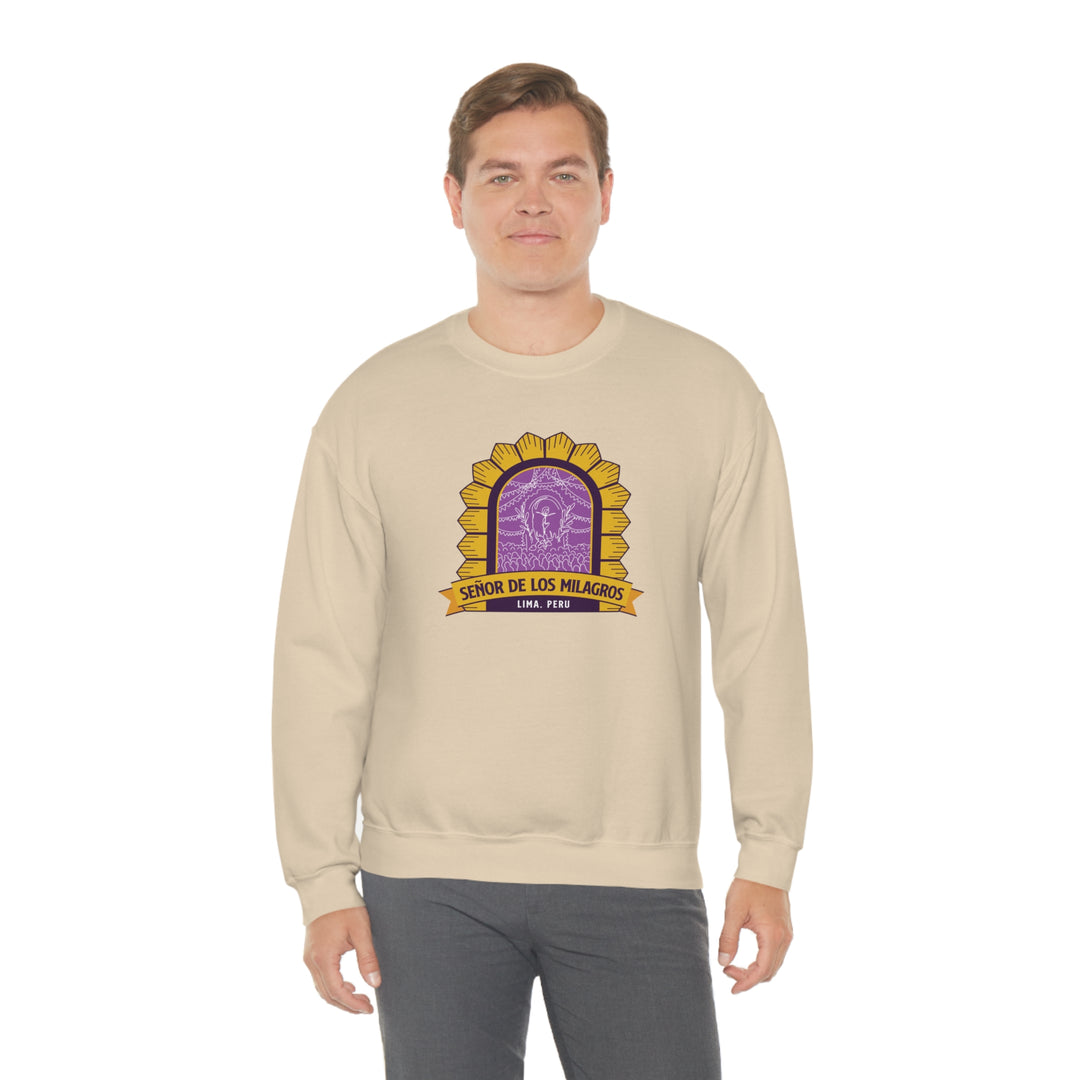 Senor de los Milagros - Lima, Peru Unisex Heavy Blend Crewneck Sweatshirt