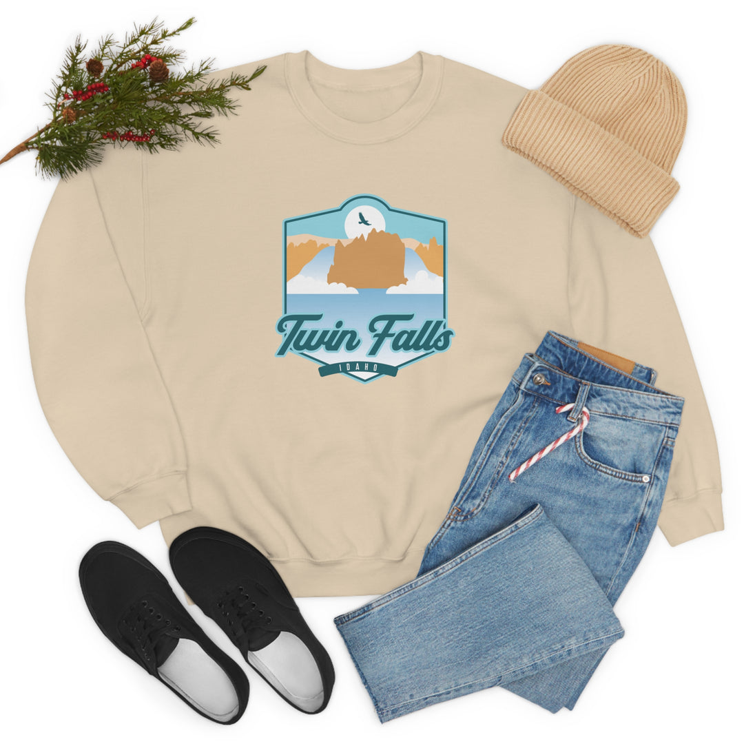 Twin Falls - Idaho Unisex Heavy Blend Crewneck Sweatshirt