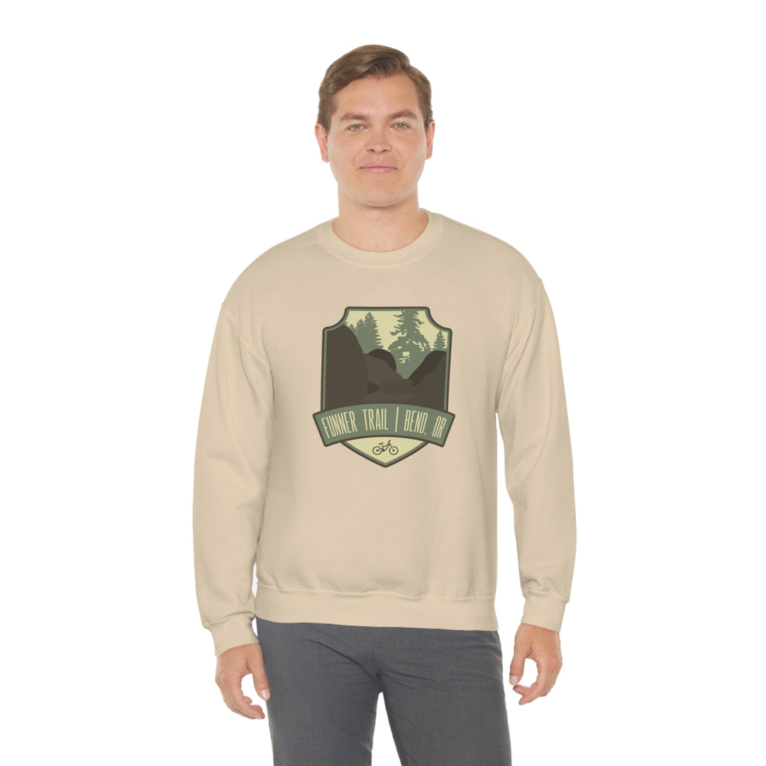 Funner Trail - Bend, Oregon Unisex Heavy Blend Crewneck Sweatshirt