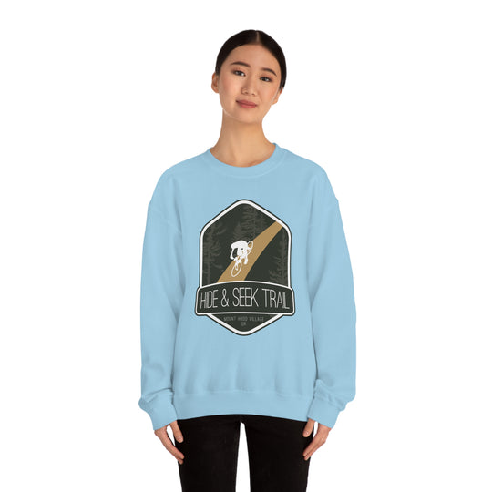 Hide and Seek Trail - Mount Hood Village, Oregon Unisex Heavy Blend Crewneck Sweatshirt