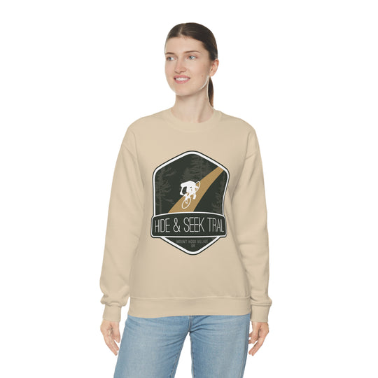 Hide and Seek Trail - Mount Hood Village, Oregon Unisex Heavy Blend Crewneck Sweatshirt