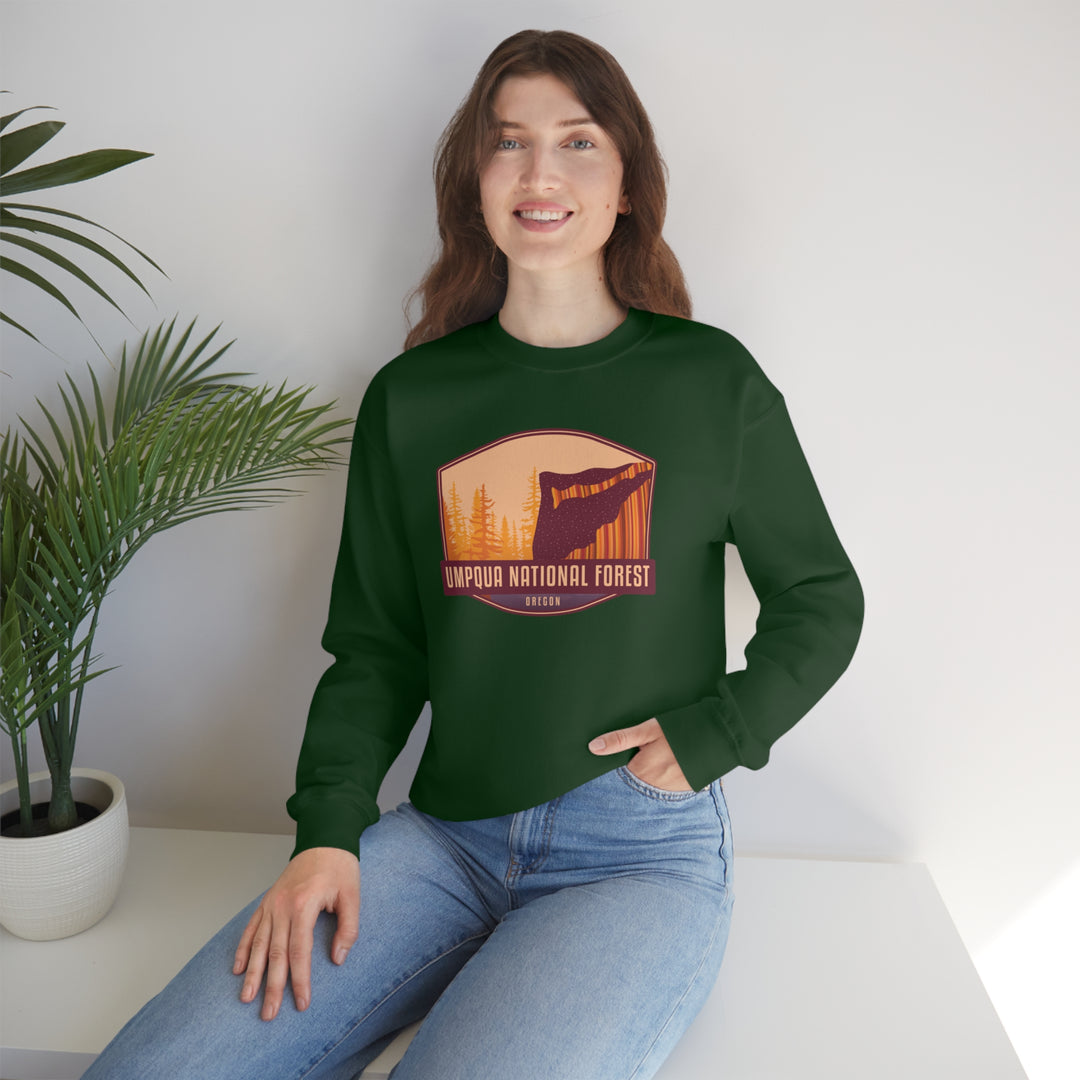 Umpqua National Forest - Oregon Unisex Heavy Blend Crewneck Sweatshirt