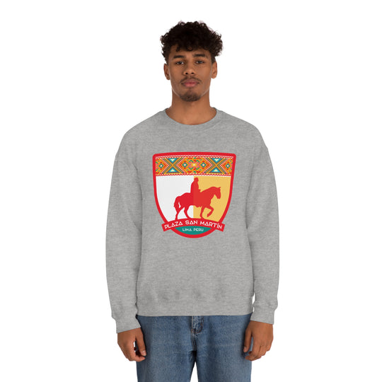 Plaza San Martín - Lima, Peru Unisex Heavy Blend Crewneck Sweatshirt