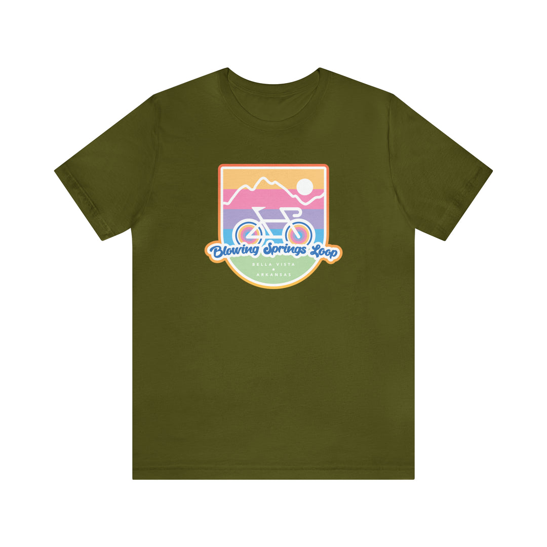 Blowing Springs Loop - Bella Vista, Arkansas Unisex Jersey Short Sleeve Tee - Gift for hikers