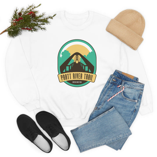 Pratt River Trail - Washington Unisex Heavy Blend Crewneck Sweatshirt