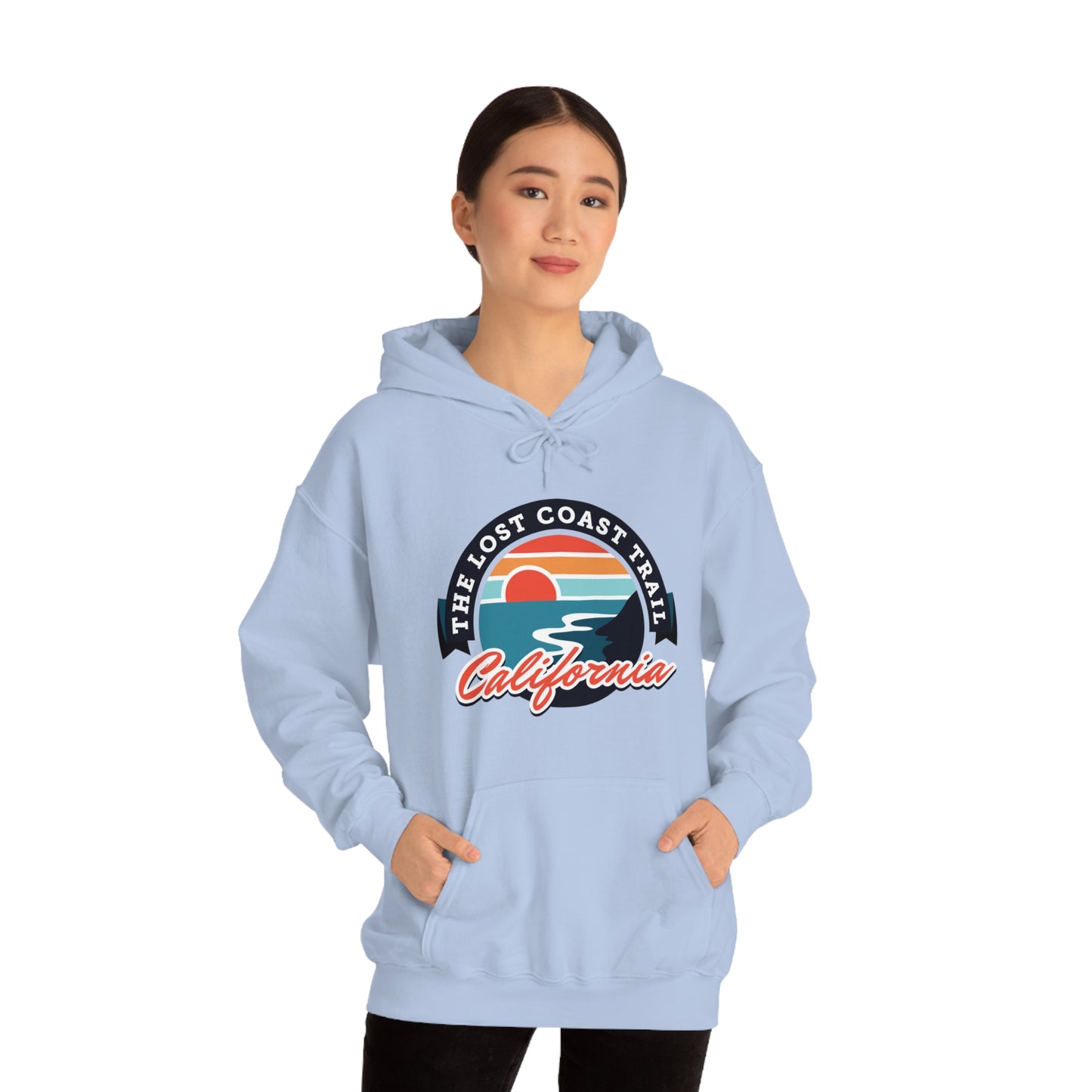 The Lost Coast Trail Unisex Heavy Blend Hoodie Sweatshirt - California, USA hiker gift