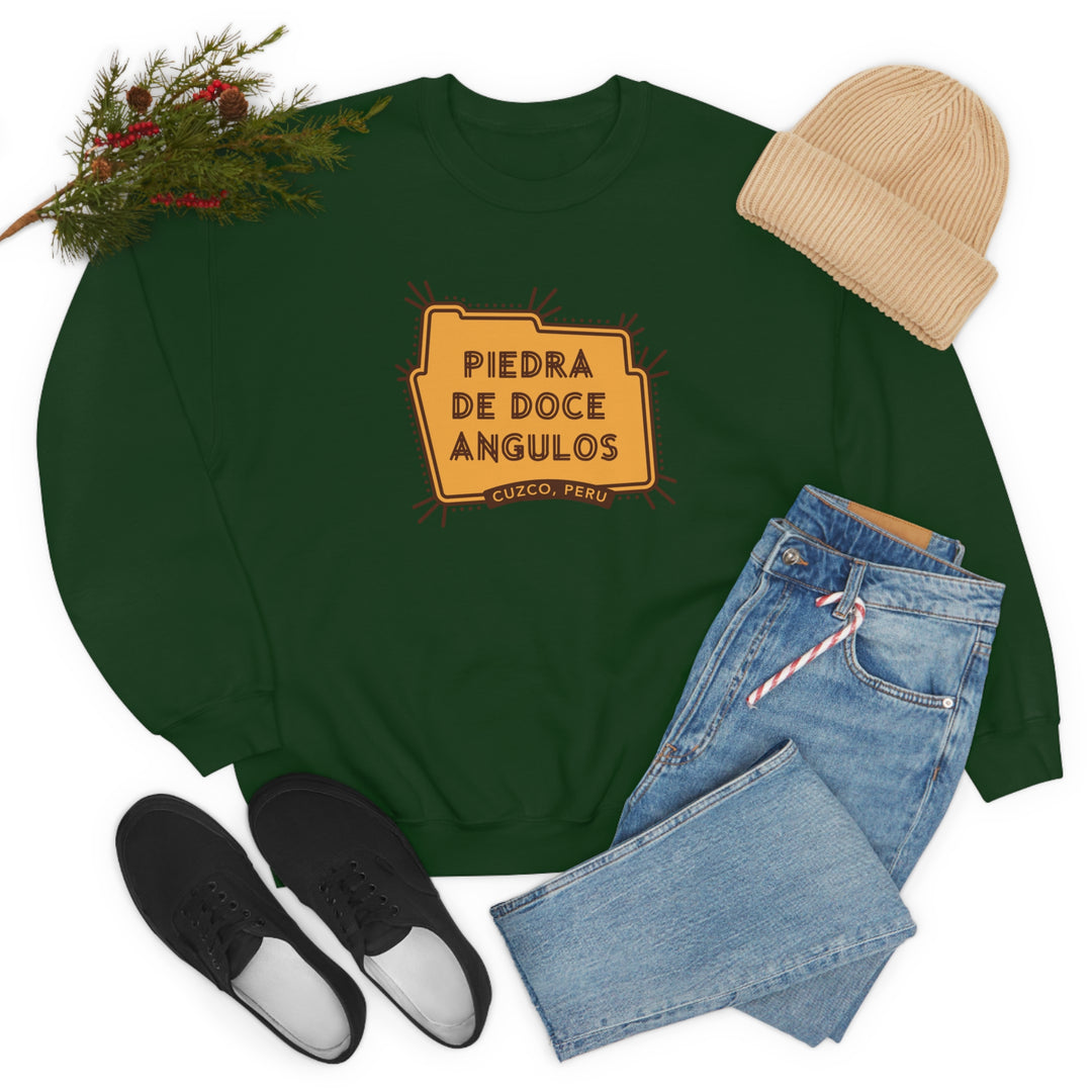 Piedra de doce angulos - Cuzco, Peru Unisex Heavy Blend Crewneck Sweatshirt