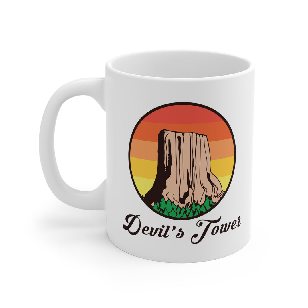 Devils Tower - Wyoming White Ceramic Mug