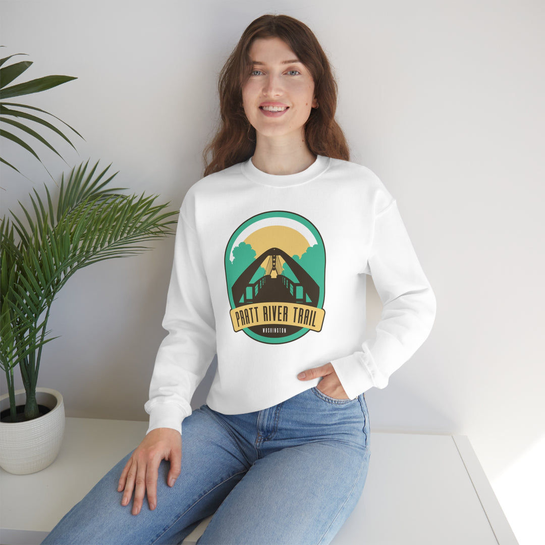 Pratt River Trail - Washington Unisex Heavy Blend Crewneck Sweatshirt