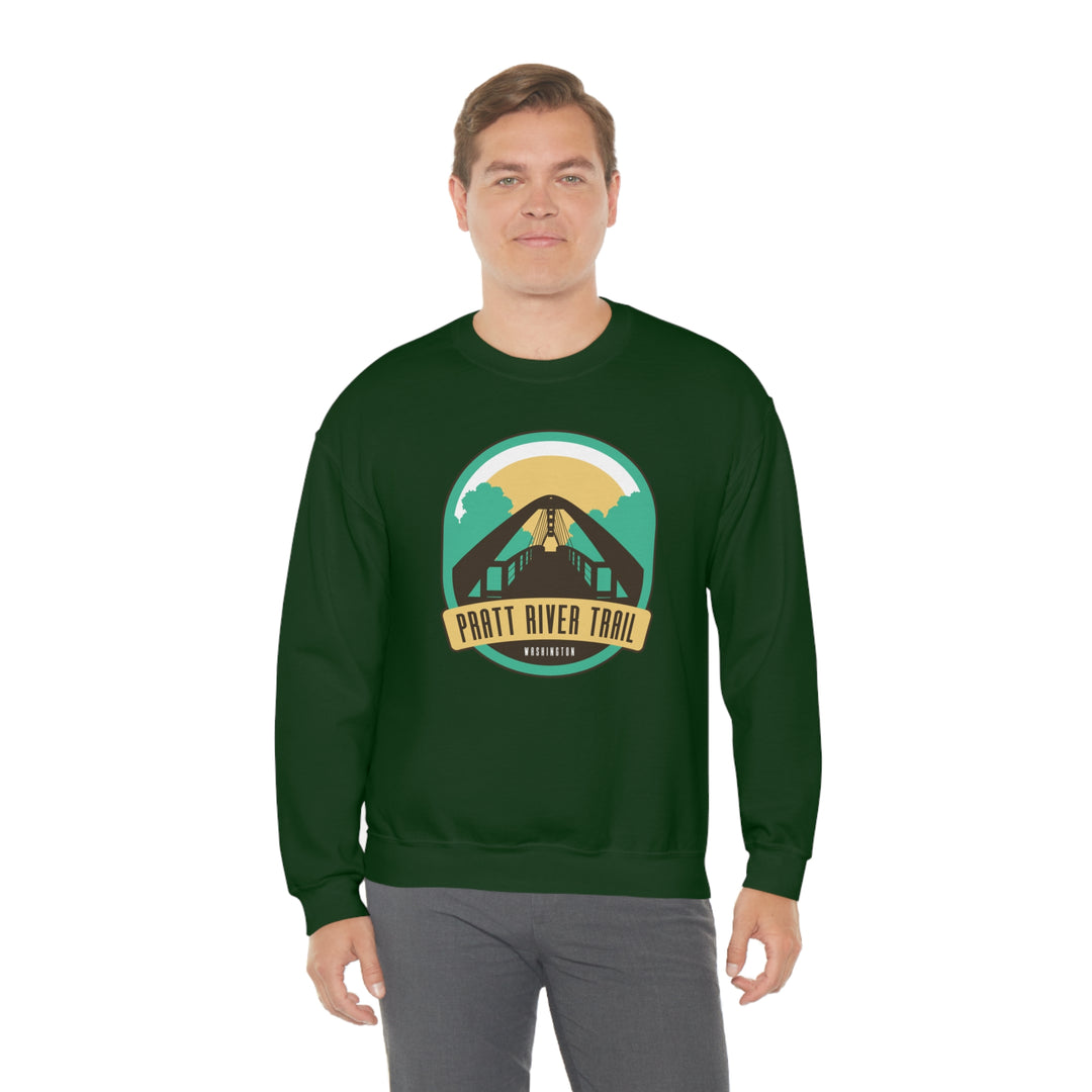 Pratt River Trail - Washington Unisex Heavy Blend Crewneck Sweatshirt