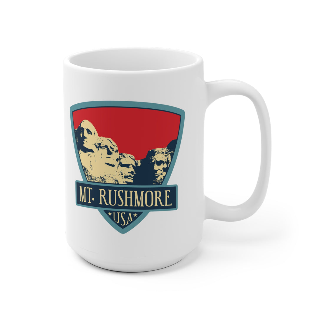 Mt. Rushmore White Ceramic Mug