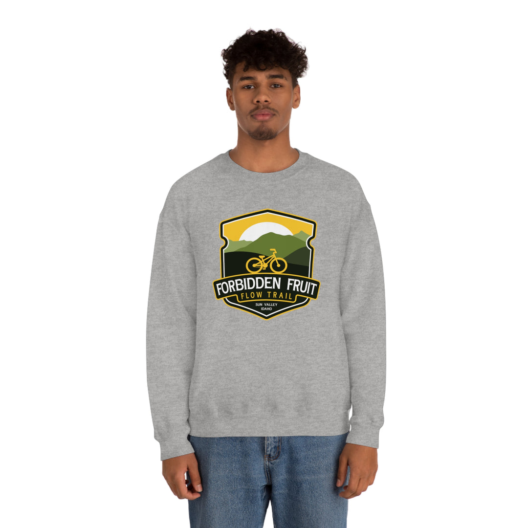 Forbidden Fruit Flow Trail - Sun Valley, Idaho Unisex Heavy Blend Crewneck Sweatshirt