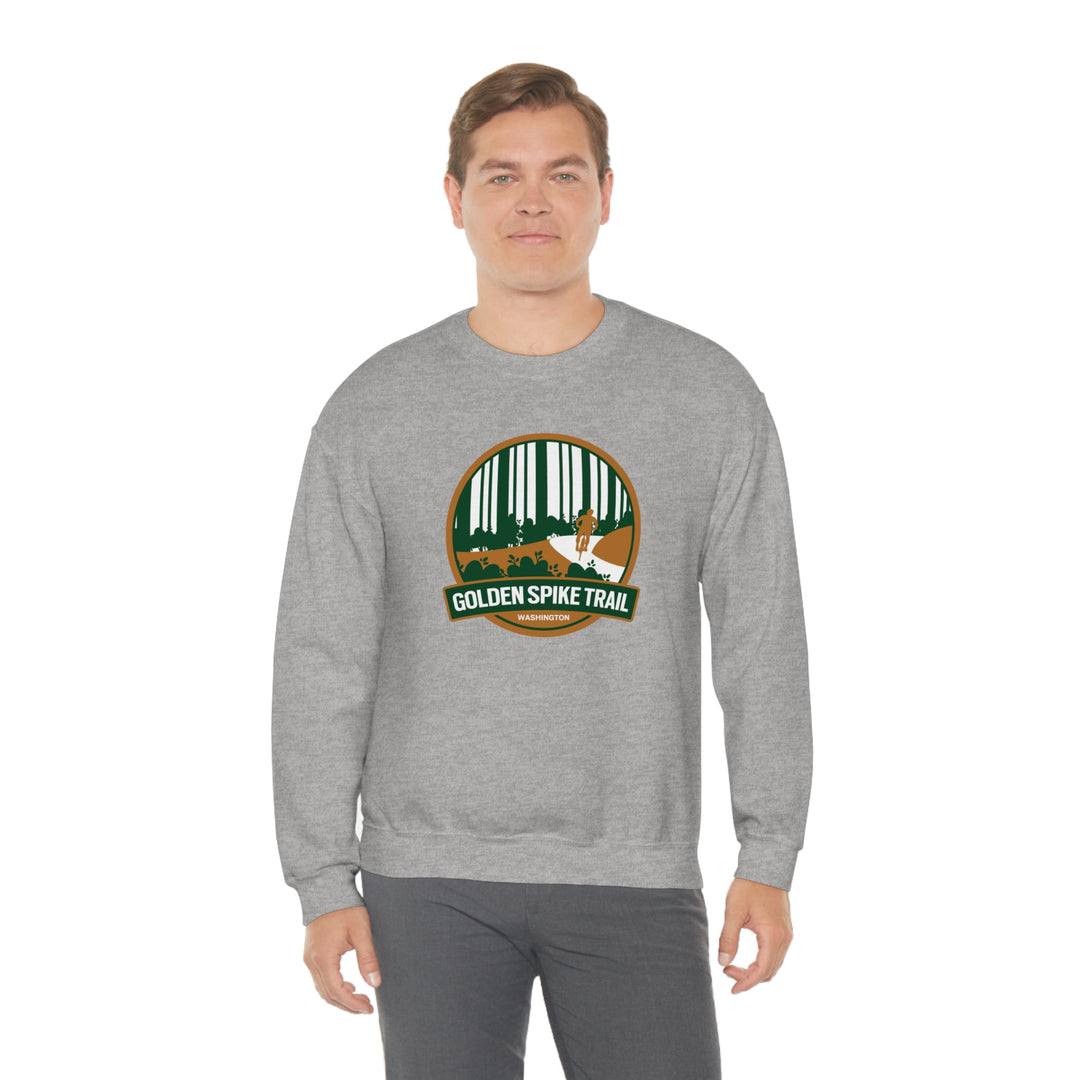 Golden Spike Trail - Washington State Unisex Heavy Blend Crewneck Sweatshirt