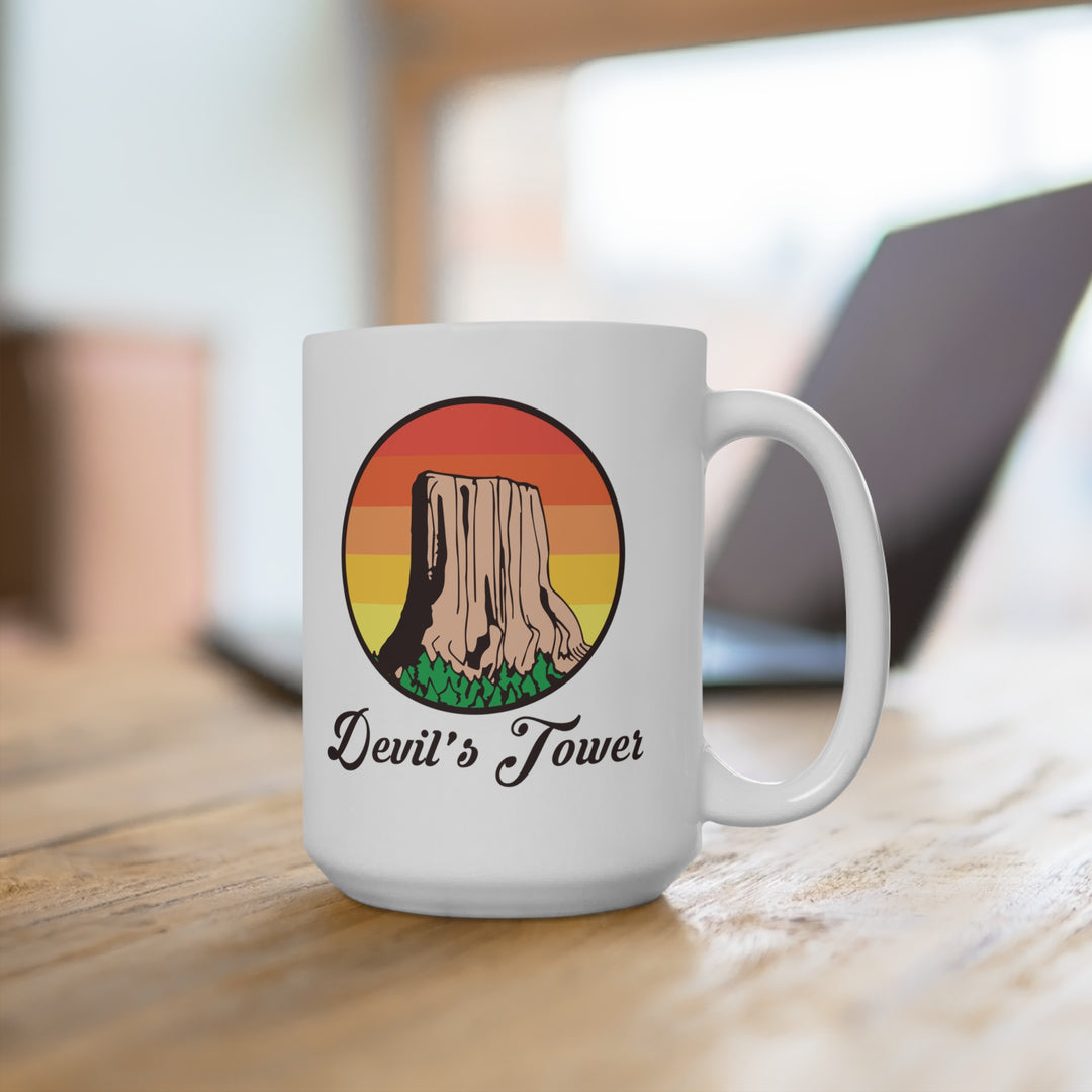 Devils Tower - Wyoming White Ceramic Mug