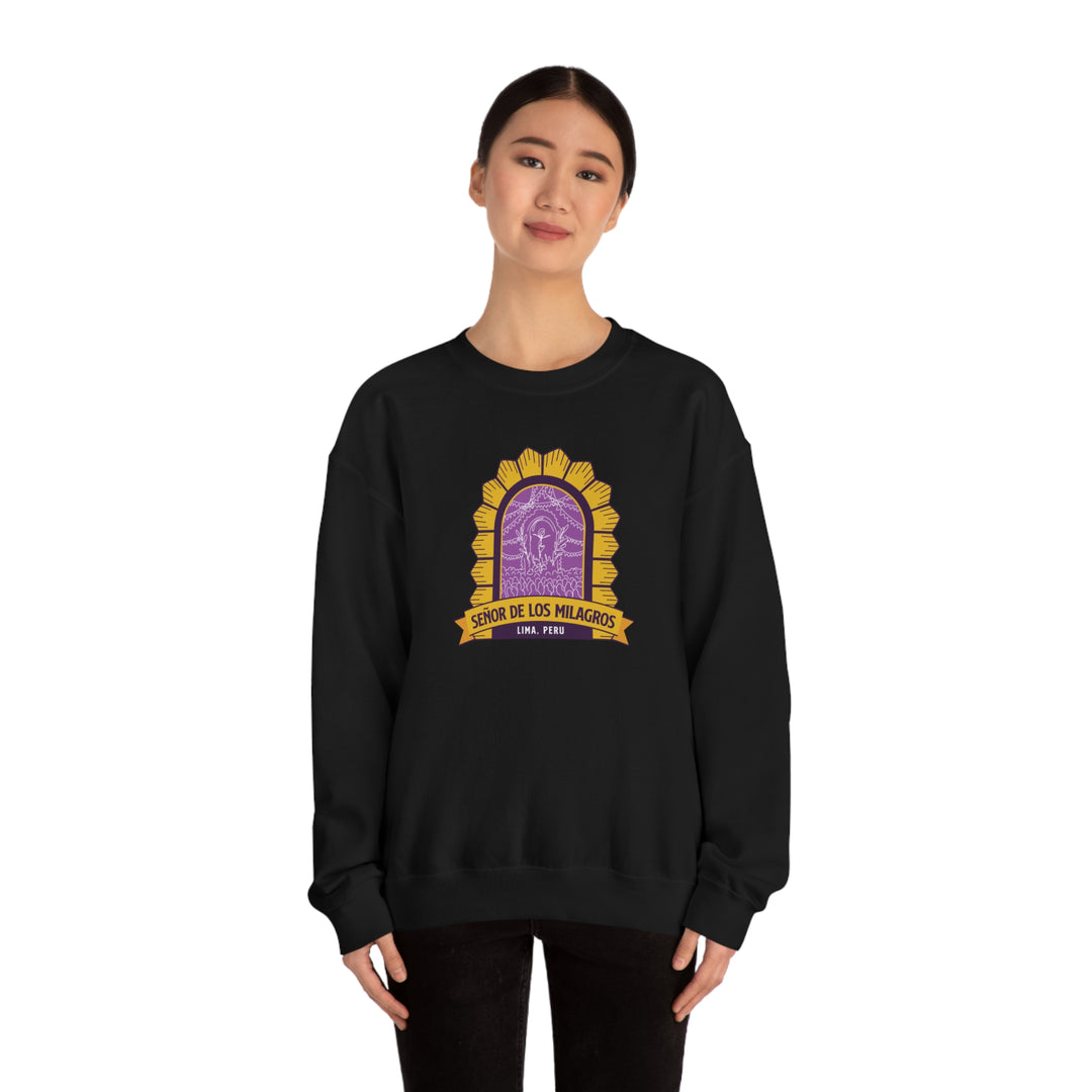 Senor de los Milagros - Lima, Peru Unisex Heavy Blend Crewneck Sweatshirt