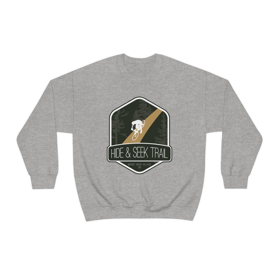 Hide and Seek Trail - Mount Hood Village, Oregon Unisex Heavy Blend Crewneck Sweatshirt