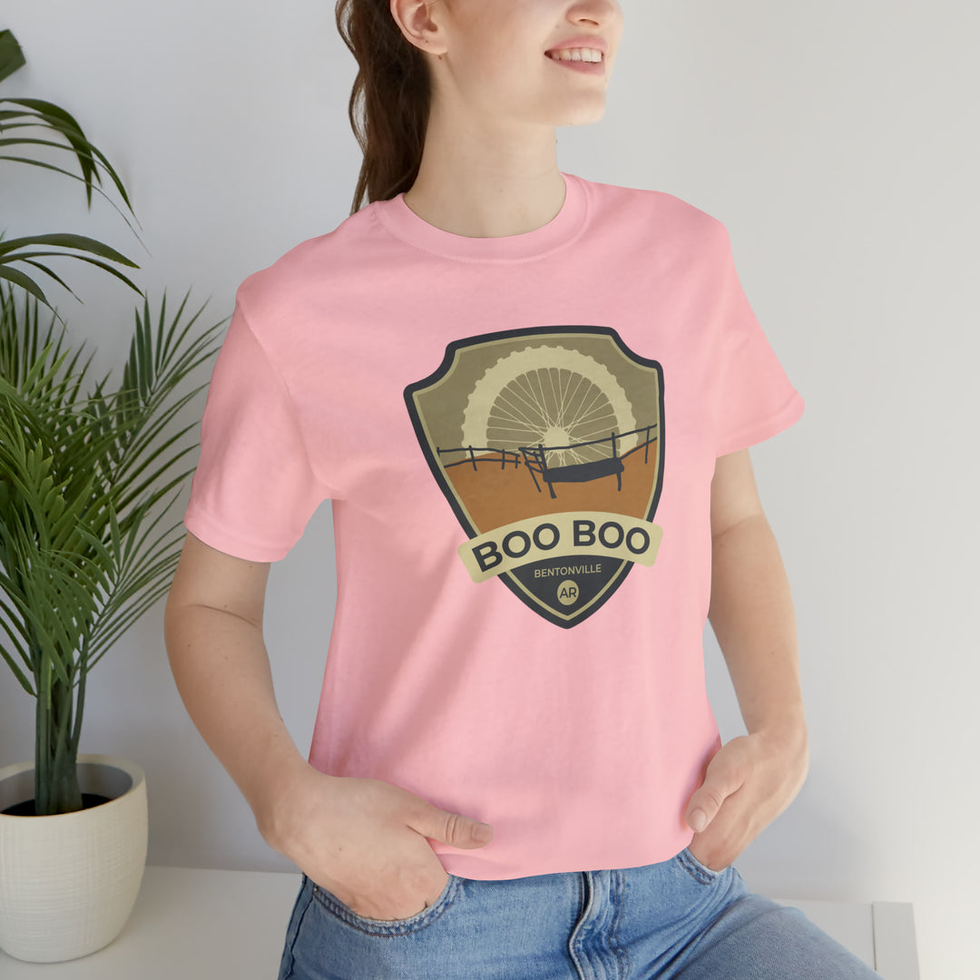 Boo Boo- Bentonville, Arkansas Unisex Jersey Short Sleeve Tee - Gift for hikers