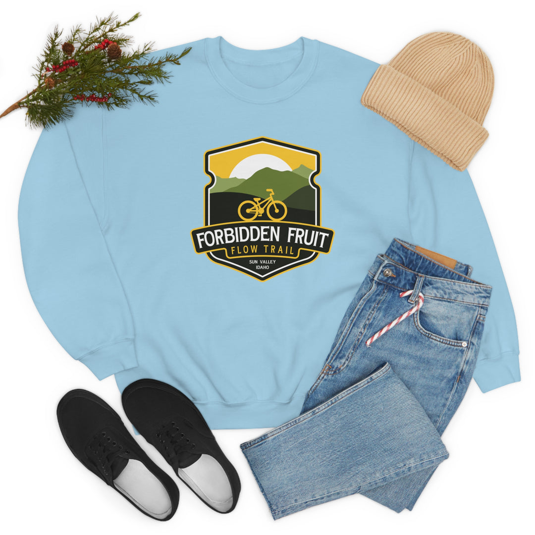 Forbidden Fruit Flow Trail - Sun Valley, Idaho Unisex Heavy Blend Crewneck Sweatshirt