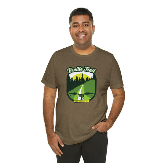 Braille Trail - Day Valley, CA Unisex Tee Shirt