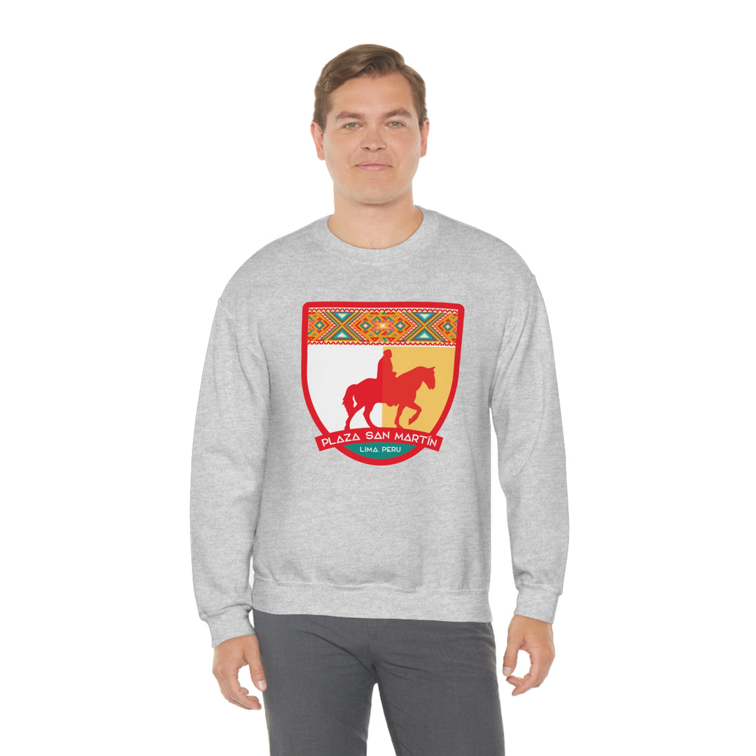 Plaza San Martín - Lima, Peru Unisex Heavy Blend Crewneck Sweatshirt