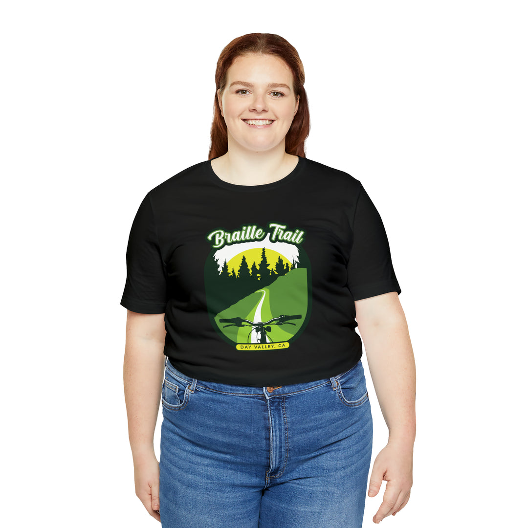 Braille Trail - Day Valley, CA Unisex Tee Shirt