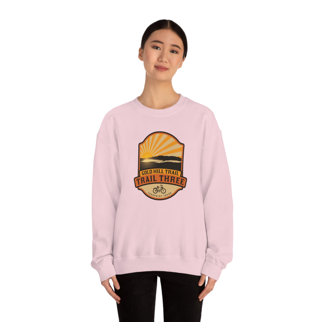 Gold Hill Trail (Trail 3) - Sandpoint, Idaho Unisex Heavy Blend Crewneck Sweatshirt